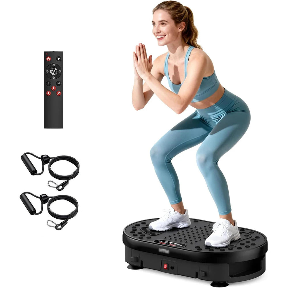 HTM Vibration Exercise Plate With Remote Control 120 Speed Levels