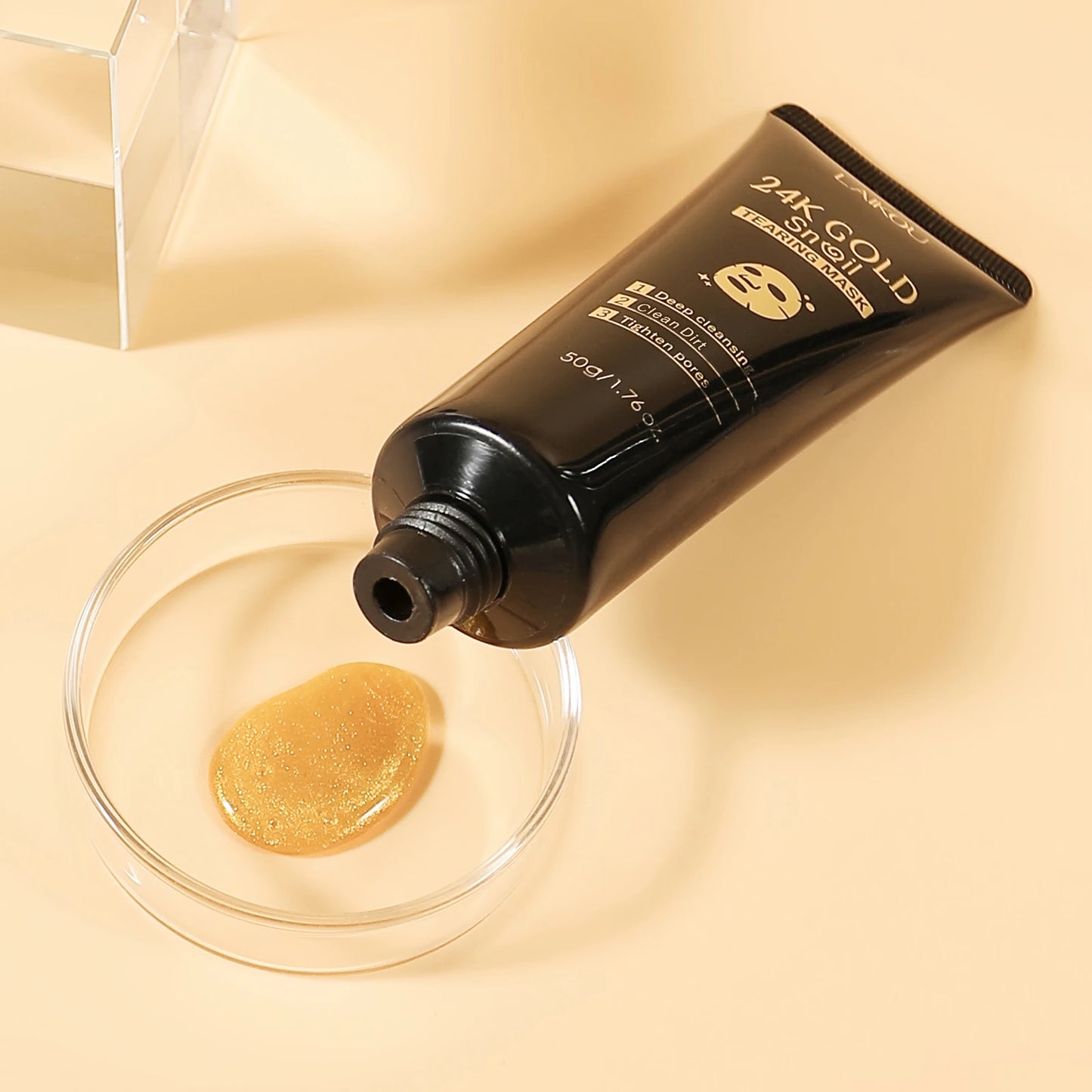 Laikou 24K Gold Snail Peel Off Mask 3 Piece Detoxifying