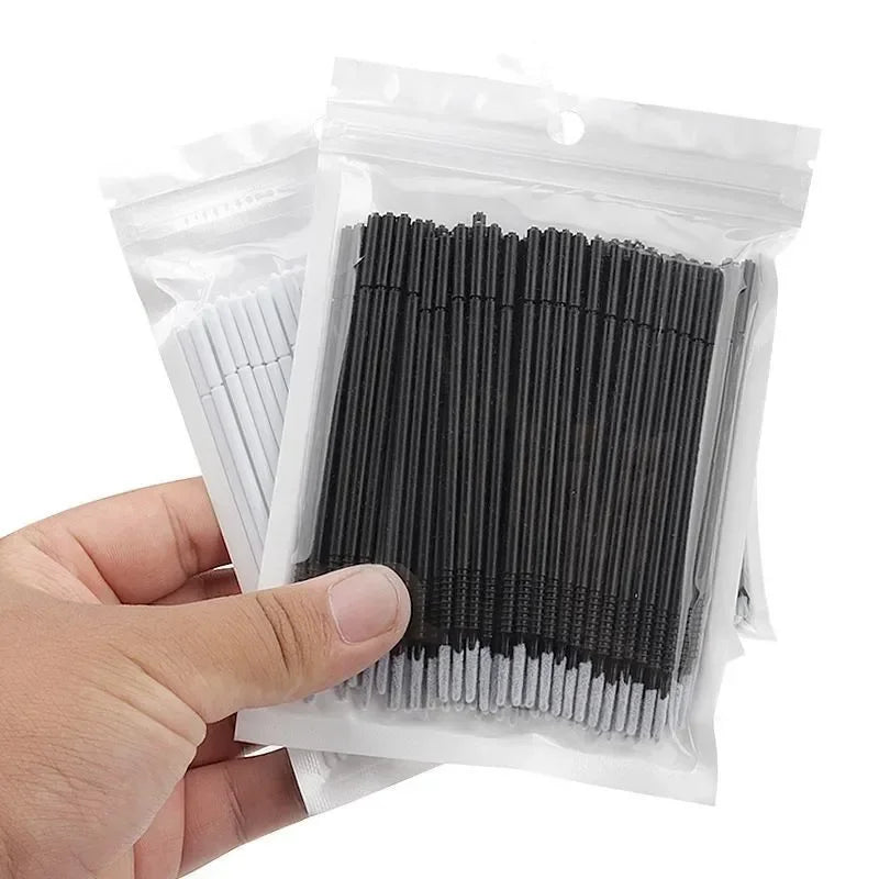 Disposable Spiral Mascara Brushes Microbrush Applicators Lash Extensions