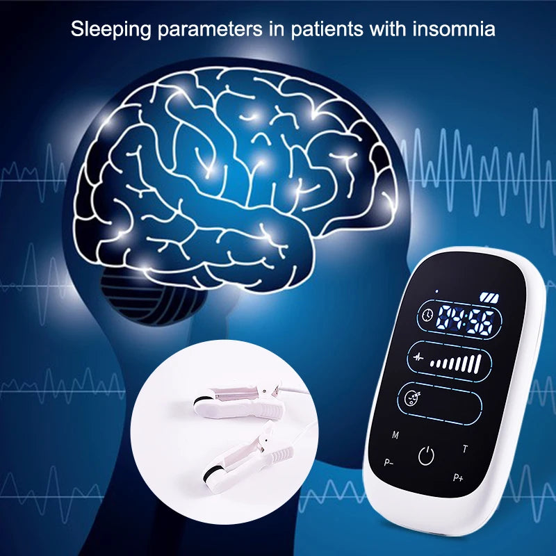 ATANG CES Insomnia Therapy Device Ear Clip Cranial Stimulation Sleep Aid