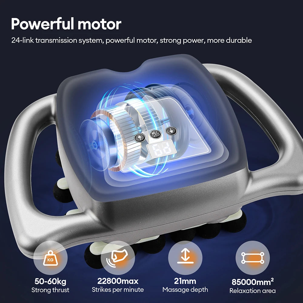 Foreverlily Fascia Gun 24-Head High Frequency Massage 9 Modes