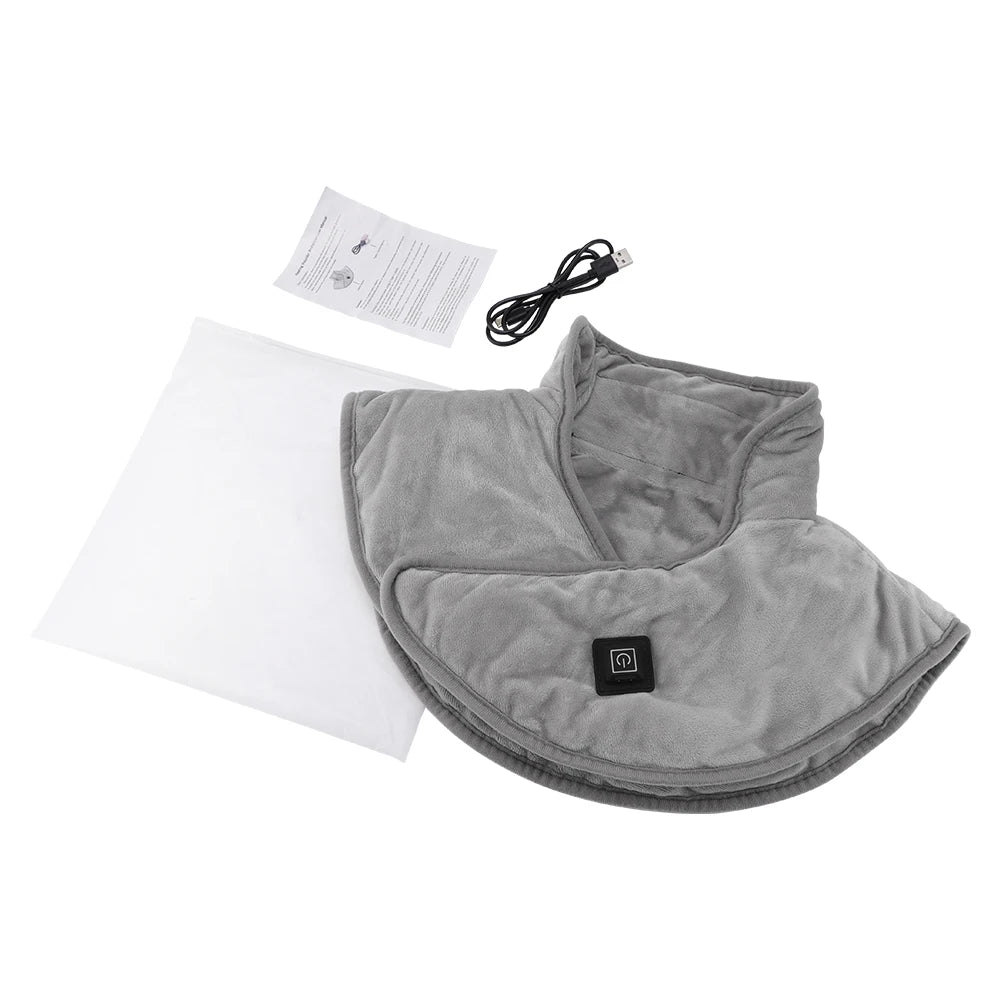 Electric Heating Shoulder Neck Pad Massager Three Gear USB