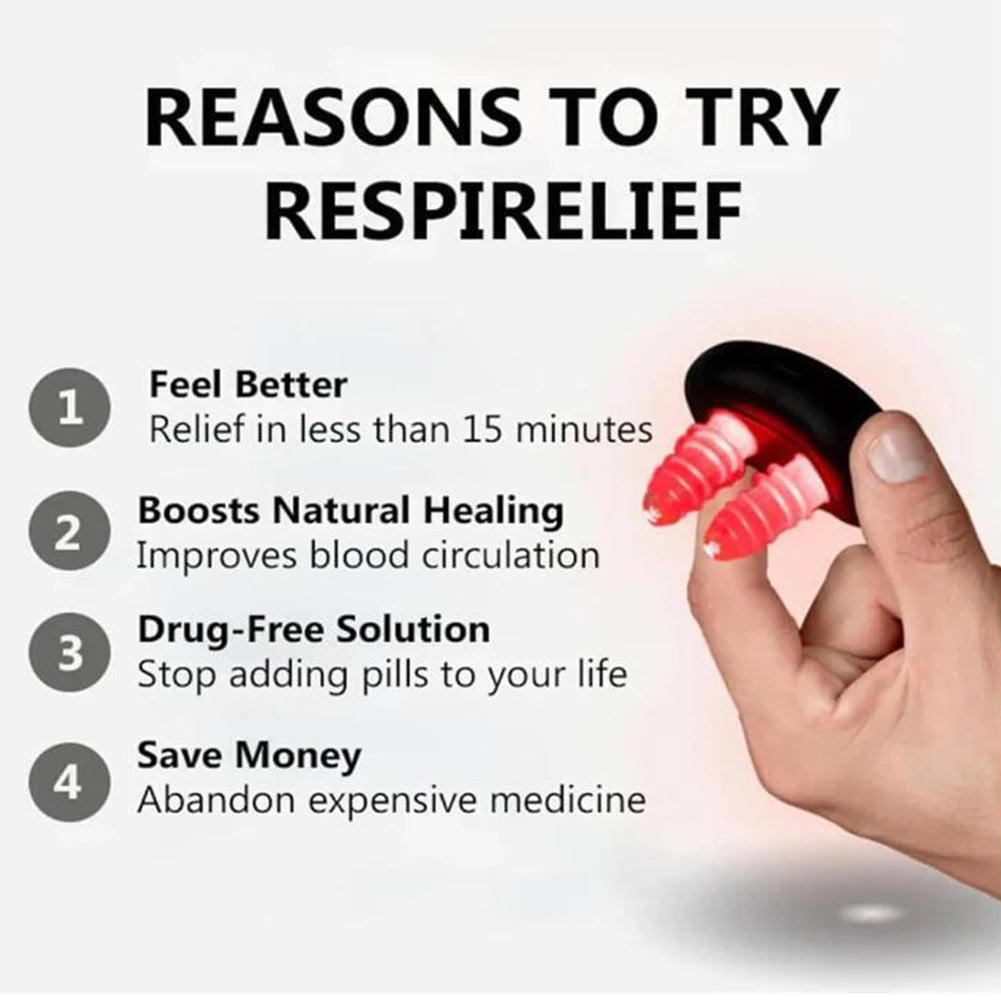 Cordless Red Light Nasal Therapy Device For Rhinitis Relief And Ventilation