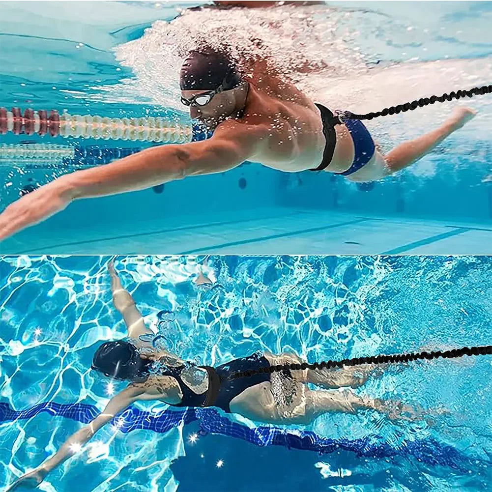 APWIKOGER Swimming Training Belt for Pool Resistance and Swim Training